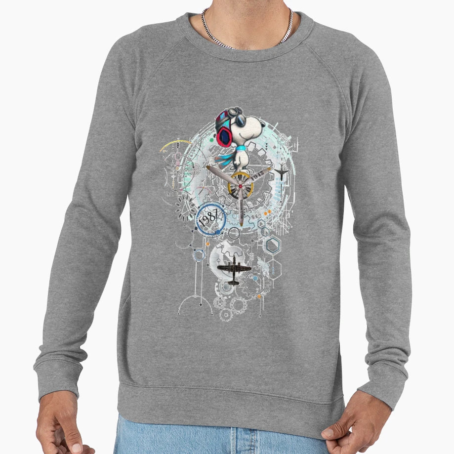 Dreamy Snoopy Dog Flying Sweatshirt - Casual Everyday Wear for Adults - T-Shirt, Sweatshirt, Hoodie