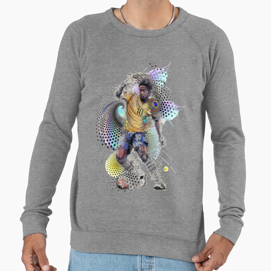 Football Player Ronaldinho Sweatshirt - Unique Graphic Unisex - T-Shirt, Sweatshirt, Hoodie