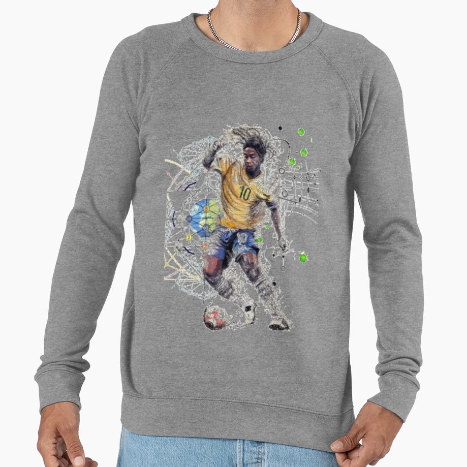 Ronaldinho Playmaker Sweatshirt - Trendy Graphic Men Women - T-Shirt, Sweatshirt, Hoodie