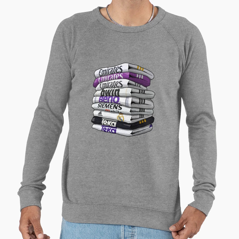 Real Madrid Sweatshirt - Minimalist Print for Adults - T-Shirt, Sweatshirt, Hoodie
