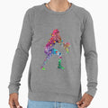 Volleyball Watercolor Painting Sweatshirt - Minimalist Print for Adults - T-Shirt, Sweatshirt, Hoodie