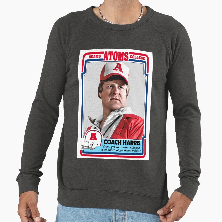 Revenge Nerds Coach Harris Sweatshirt - Aesthetic Graphic Men Women - T-Shirt, Sweatshirt, Hoodie