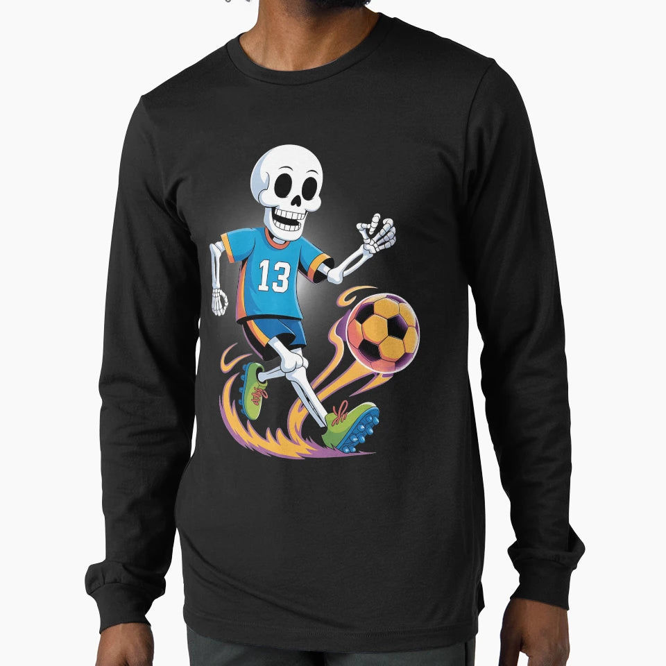 Soccer Skeleton Just Do Football T-Shirt - Aesthetic Graphic Men Women - T-Shirt, Sweatshirt, Hoodie