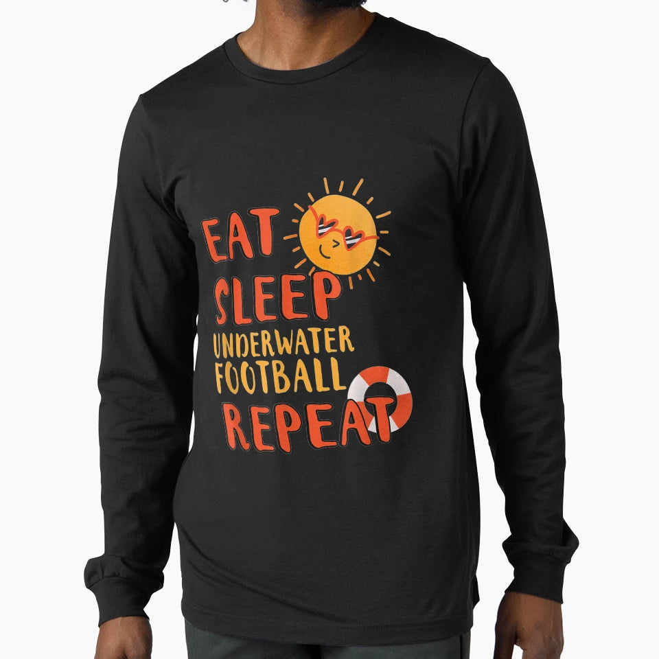 Eat Sleep Underwater Repeat T-Shirt - Graphic Print Men Women - T-Shirt, Sweatshirt, Hoodie