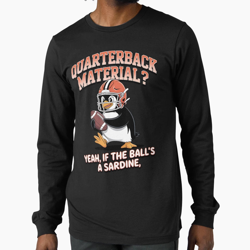 Penguin Quarterback Sarcastic Penguin T-Shirt - Novelty Apparel for Adults - T-Shirt, Sweatshirt, Hoodie