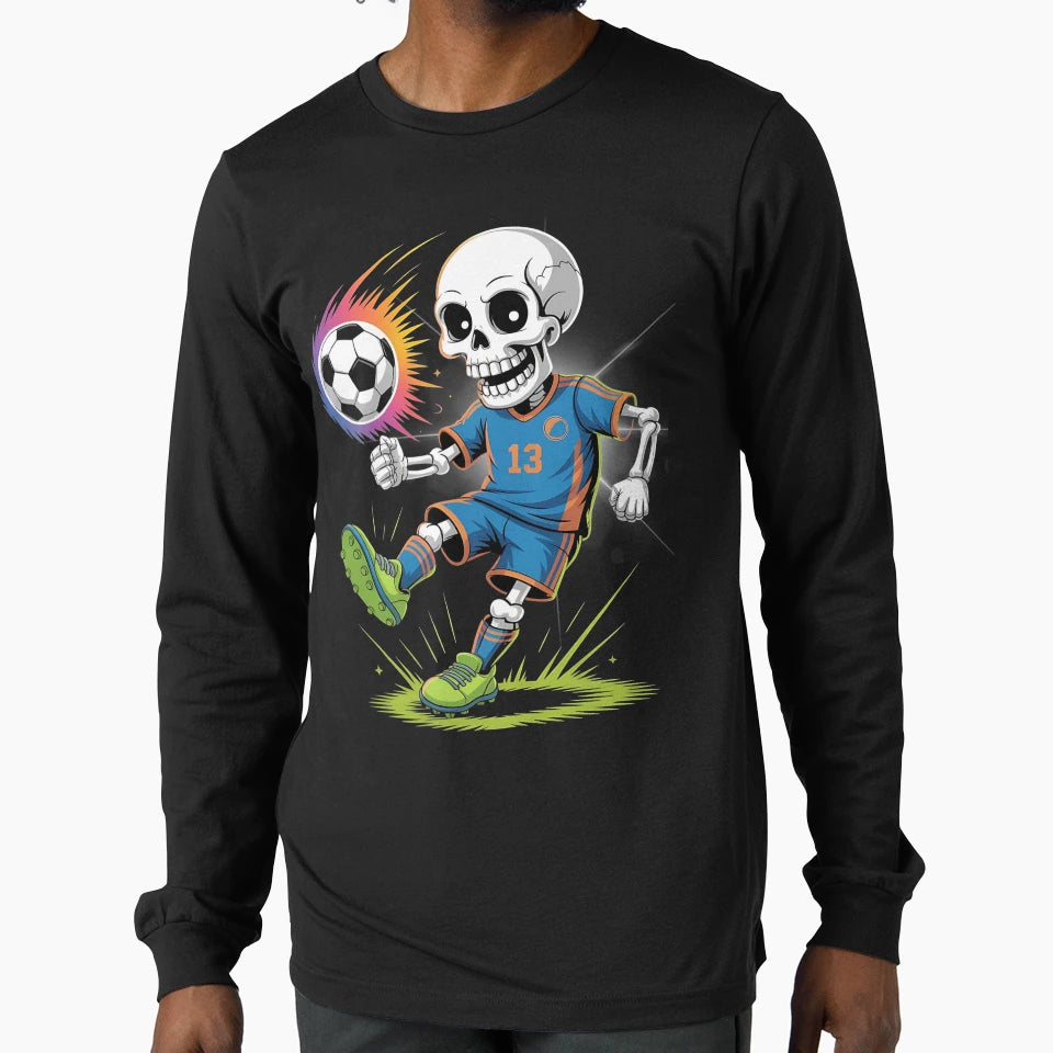 Soccer Skeleton Just Do Football Love T-Shirt - Streetwear Style Men Women - T-Shirt, Sweatshirt, Hoodie