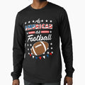 As American As Football 4Th July Usa T-Shirt - Graphic Print Men Women - T-Shirt, Sweatshirt, Hoodie
