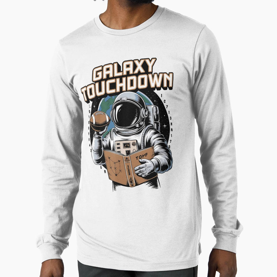 Galaxy Touch Down American Football Way T-Shirt - Graphic Print for Adults - T-Shirt, Sweatshirt, Hoodie