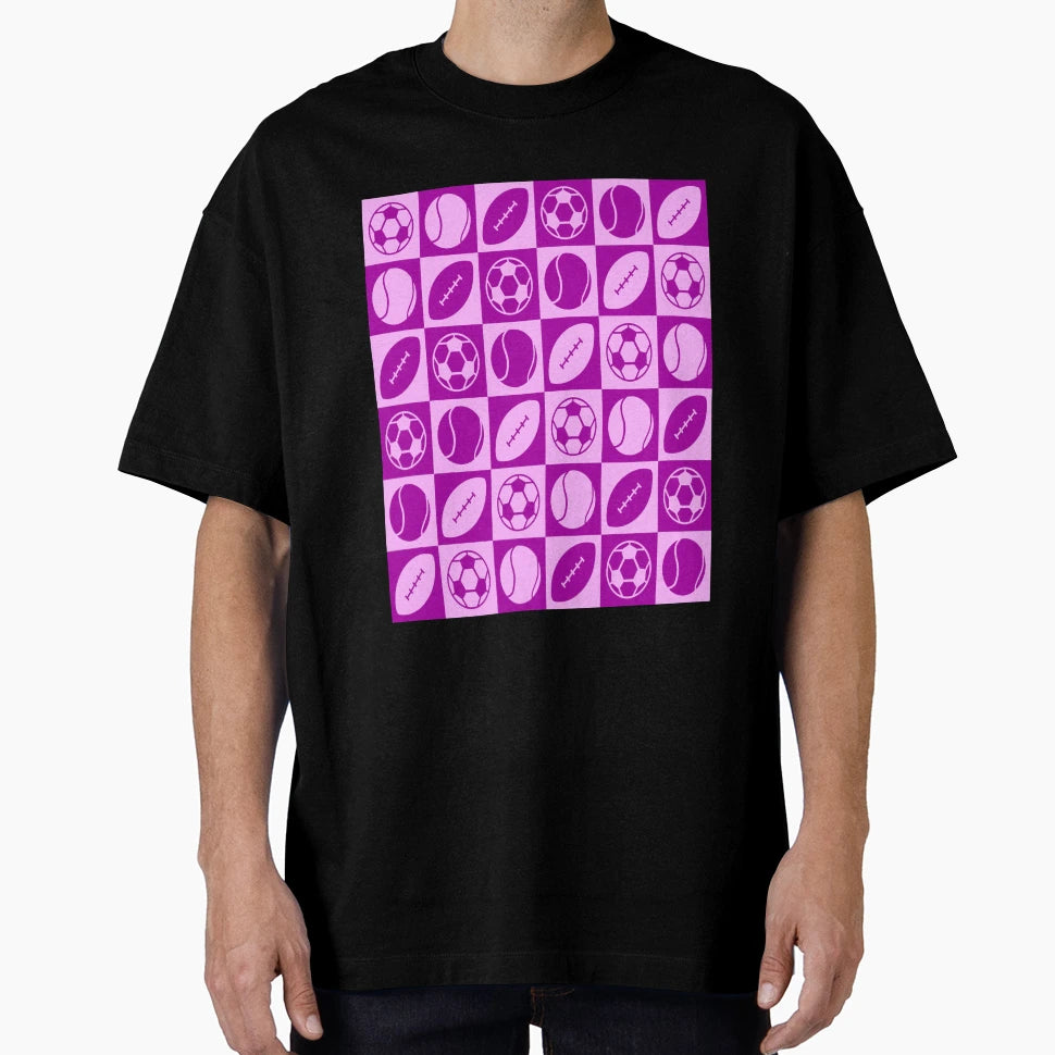 Sport Pattern Football Tennis Soccer T-Shirt - Graphic Print Men Women - T-Shirt, Sweatshirt, Hoodie