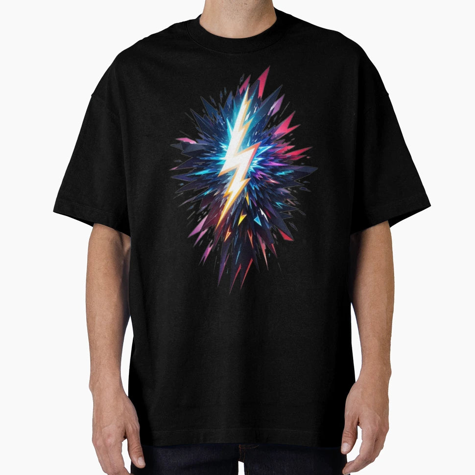 Bold Thunderbolt T-Shirt - Minimalist Print for Adults - T-Shirt, Sweatshirt, Hoodie