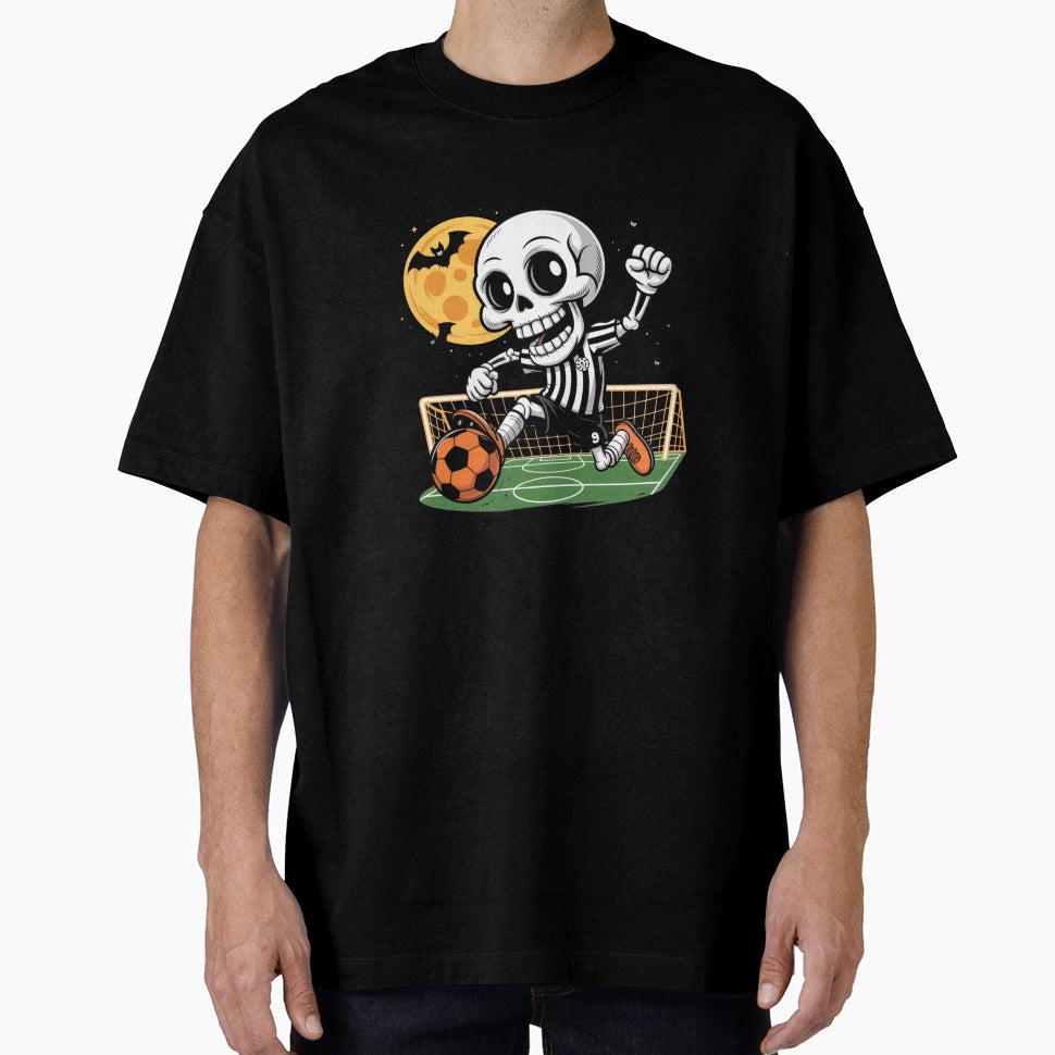 Soccer Skeleton Halloween Soccer T-Shirt - Casual Everyday Wear for Adults - T-Shirt, Sweatshirt, Hoodie