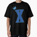 Blue Letter X T-Shirt - Trendy Graphic Unisex - T-Shirt, Sweatshirt, Hoodie