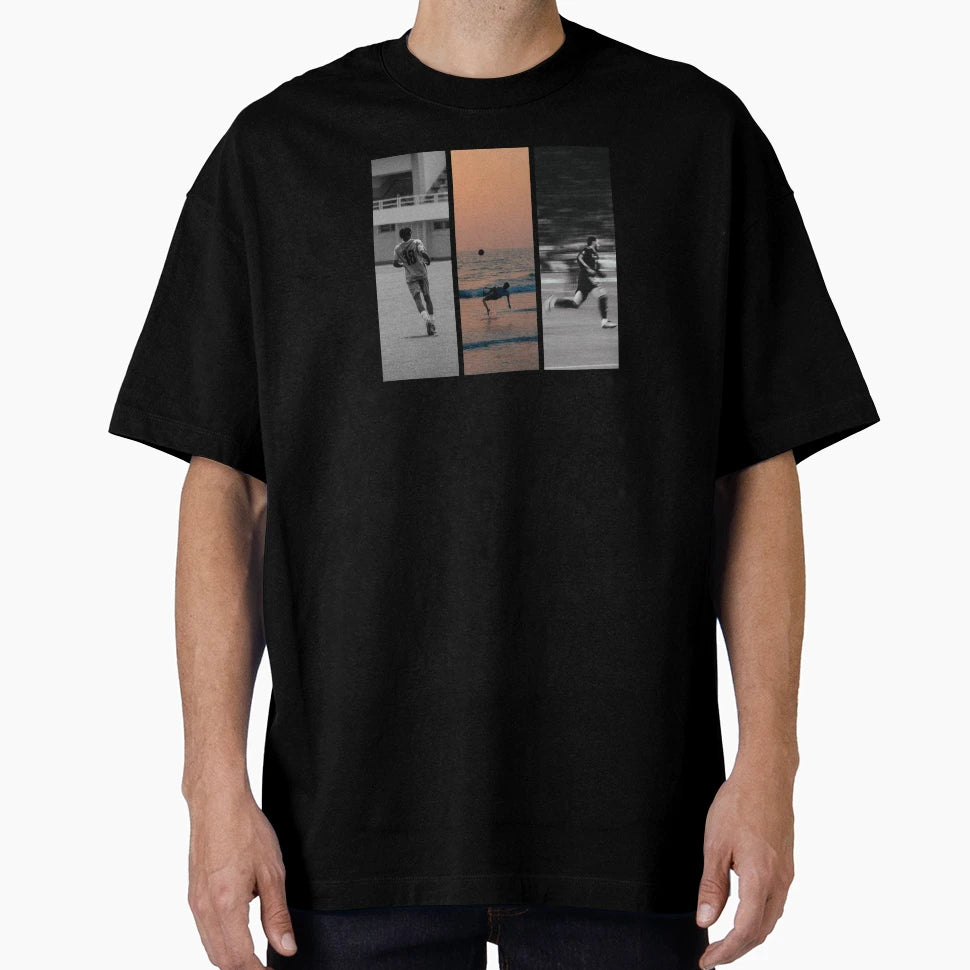 Football Aesthetic Collage T-Shirt - Trendy Graphic for Adults - T-Shirt, Sweatshirt, Hoodie