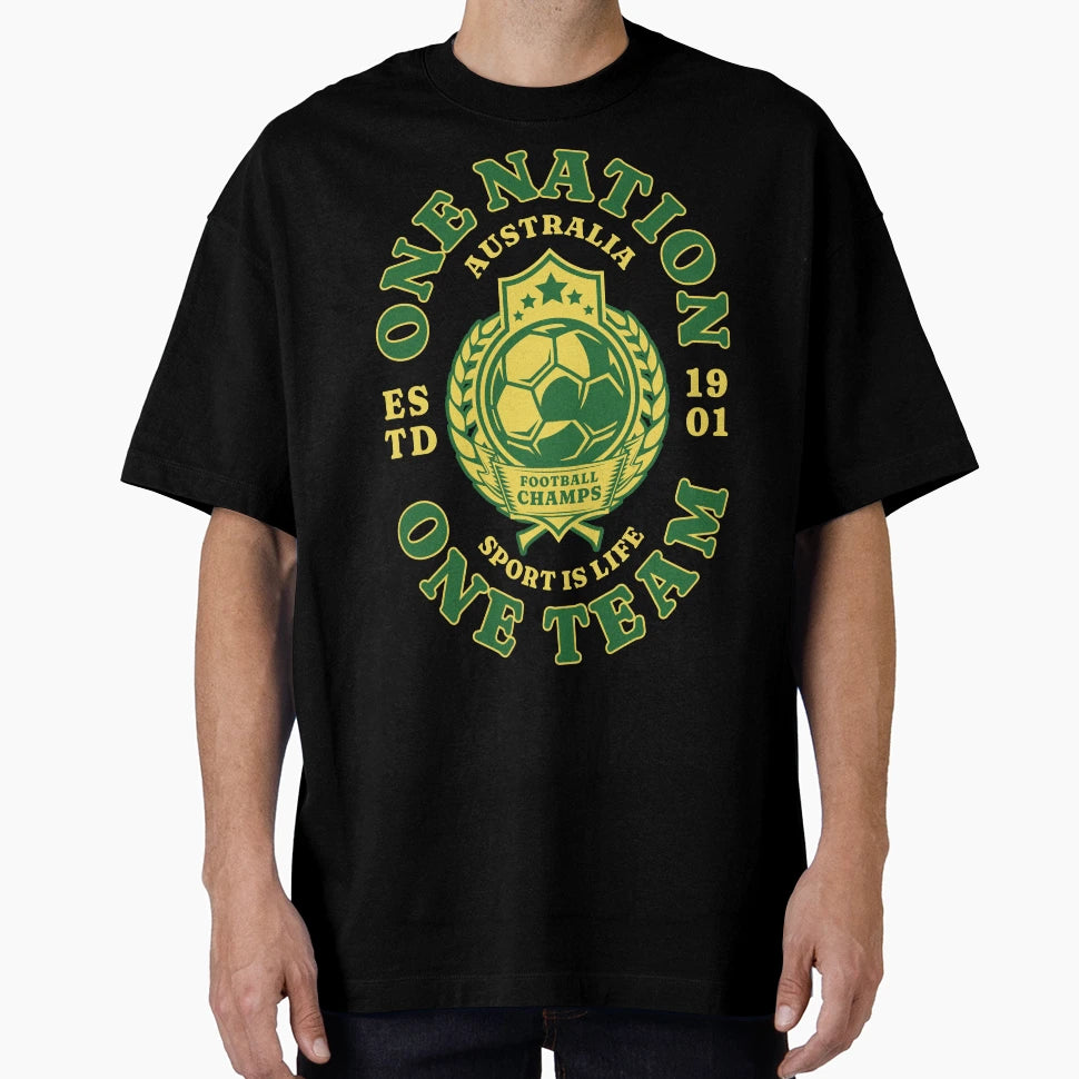 One Nation One Team Australia T-Shirt - Casual Everyday Wear for Adults - T-Shirt, Sweatshirt, Hoodie