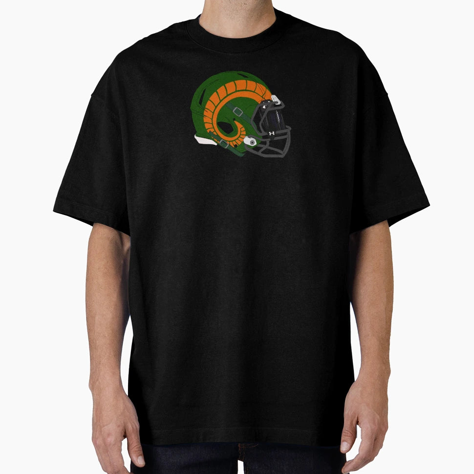 Csu Throwback Football Helmet T-Shirt - Casual Everyday Wear Men Women - T-Shirt, Sweatshirt, Hoodie