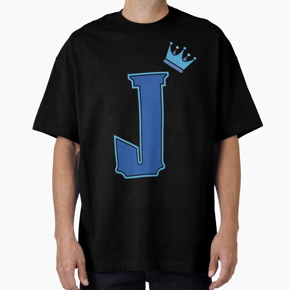 Blue Letter J T-Shirt - Graphic Print for Adults - T-Shirt, Sweatshirt, Hoodie