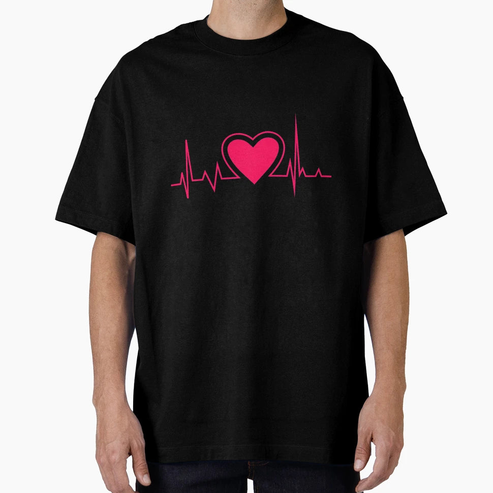 Hearts Beat T-Shirt - Graphic Print for Adults - T-Shirt, Sweatshirt, Hoodie
