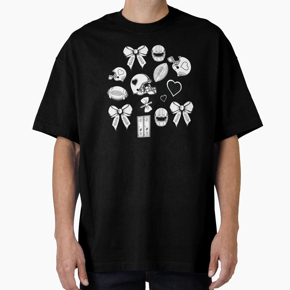Simplistic Linework American Football T-Shirt - Aesthetic Graphic Unisex - T-Shirt, Sweatshirt, Hoodie