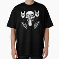 Kawaii Punk Skull Monochrome Rock T-Shirt - Streetwear Style Men Women - T-Shirt, Sweatshirt, Hoodie