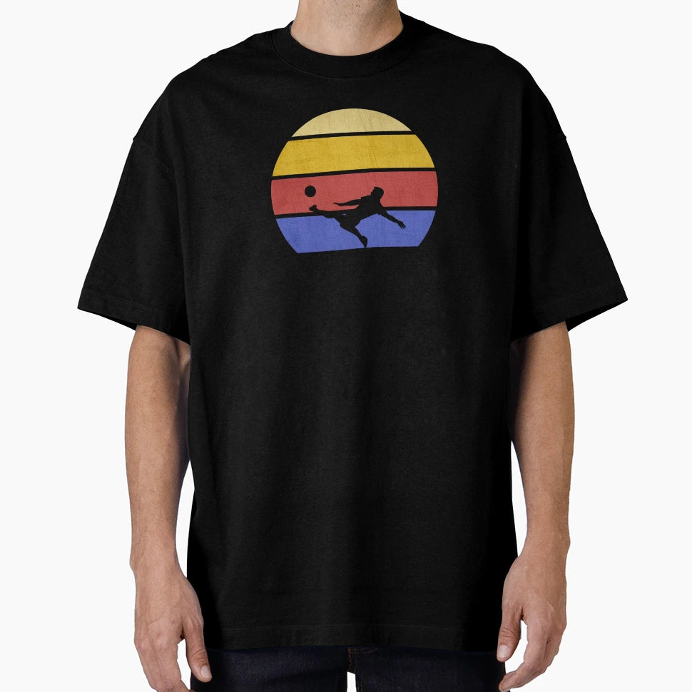 Football Footballer Circle Colorful T-Shirt - Streetwear Style Men Women - T-Shirt, Sweatshirt, Hoodie