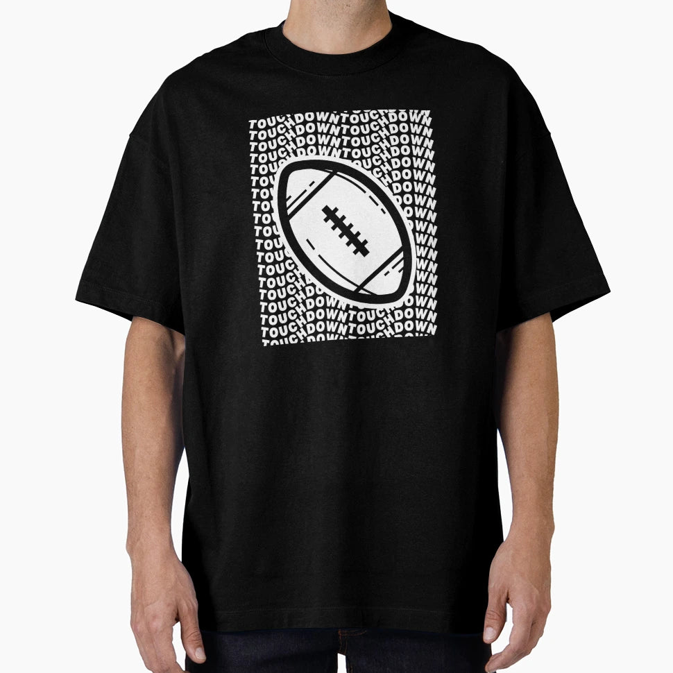 Touchdown I Love Football T-Shirt - Aesthetic Graphic Men Women - T-Shirt, Sweatshirt, Hoodie