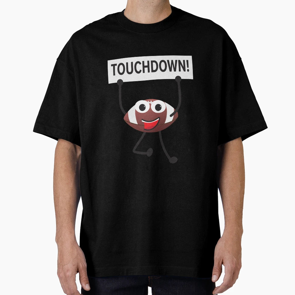 American Football Cartoon Holding T-Shirt - Fun Novelty Design for Adults - T-Shirt, Sweatshirt, Hoodie