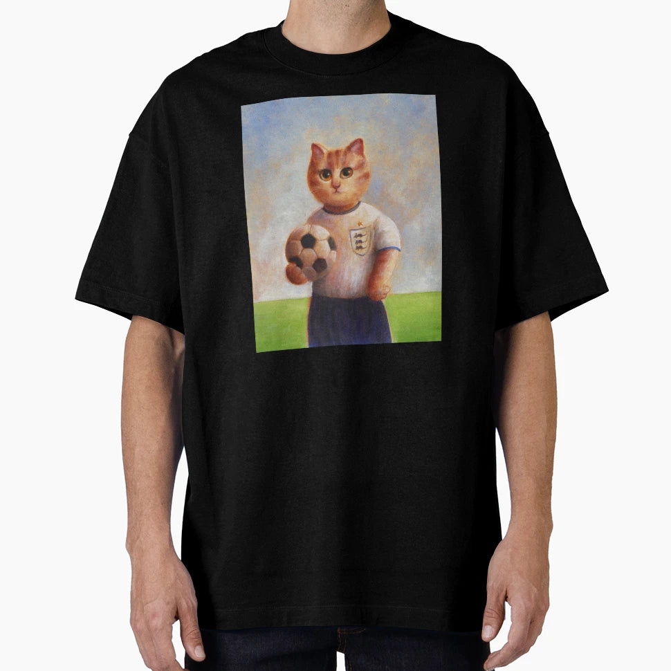 Football Cat T-Shirt - Custom Art Print for Adults - T-Shirt, Sweatshirt, Hoodie