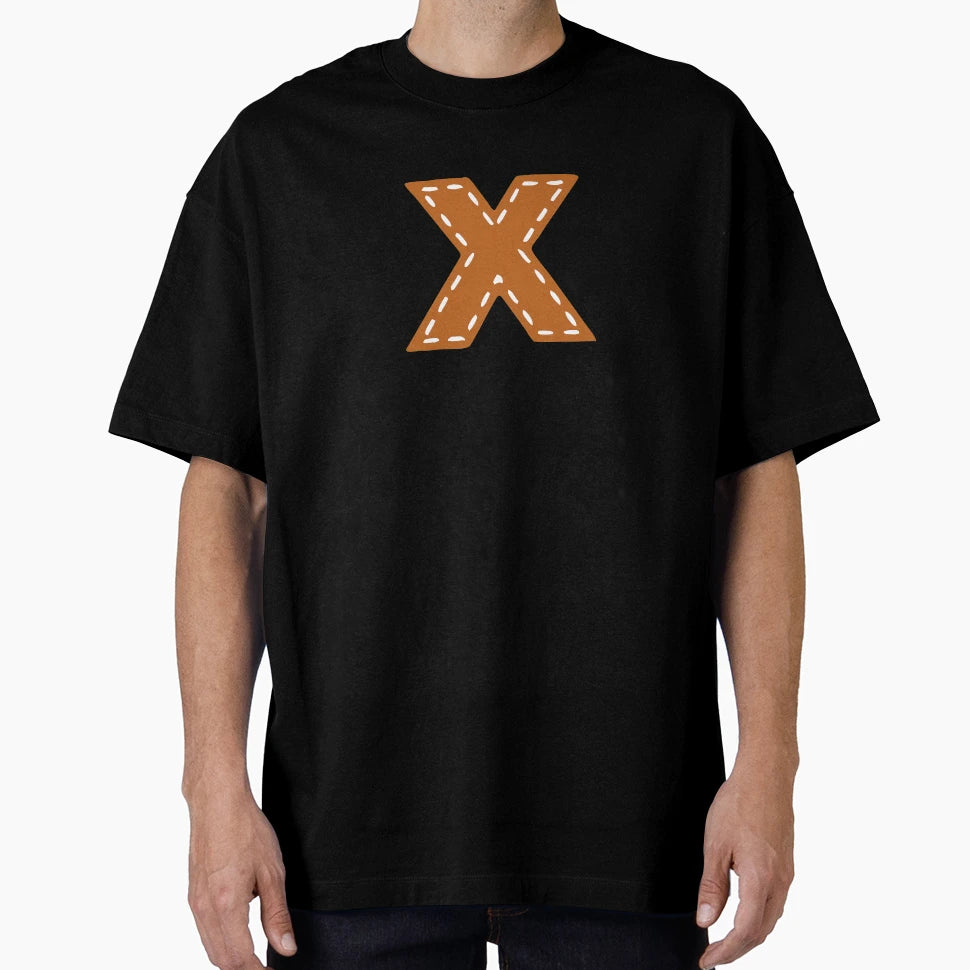 X College Usa Stitched Leather T-Shirt - Aesthetic Graphic for Adults - T-Shirt, Sweatshirt, Hoodie
