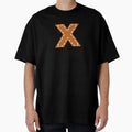 X College Usa Stitched Leather T-Shirt - Aesthetic Graphic for Adults - T-Shirt, Sweatshirt, Hoodie