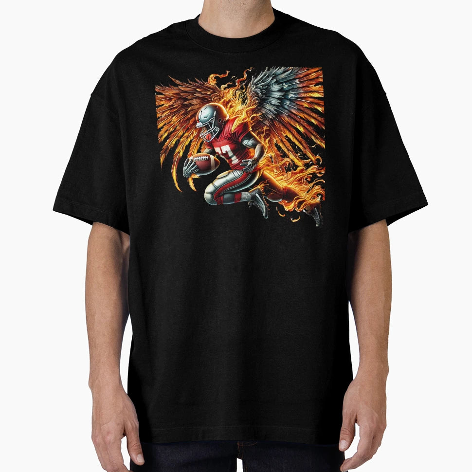 American Football Power And Passion Field T-Shirt - Trendy Graphic Unisex - T-Shirt, Sweatshirt, Hoodie