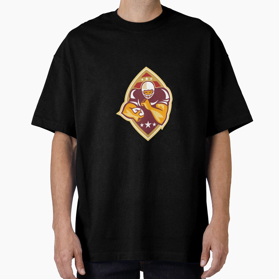 American Football Running Back Star Ball T-Shirt - Graphic Print Unisex - T-Shirt, Sweatshirt, Hoodie