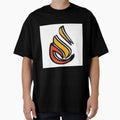 Orange And Red Flame 3D T-Shirt - Trendy Graphic Men Women - T-Shirt, Sweatshirt, Hoodie