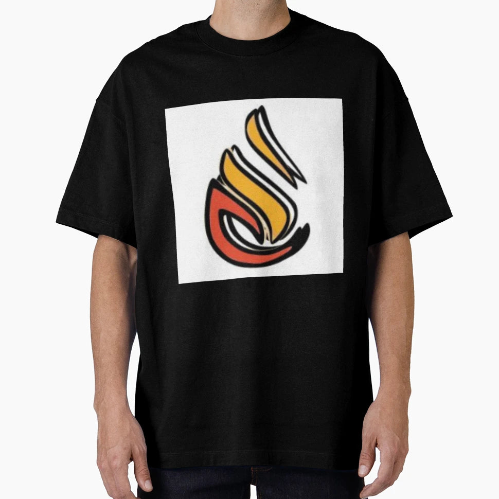 Orange And Red Flame 3D T-Shirt - Trendy Graphic Men Women - T-Shirt, Sweatshirt, Hoodie