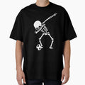 Halloween Dabbing Skeleton Soccer T-Shirt - Aesthetic Graphic for Adults - T-Shirt, Sweatshirt, Hoodie