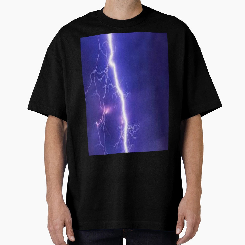 Lightning Strike T-Shirt - Custom Art Print for Adults - T-Shirt, Sweatshirt, Hoodie