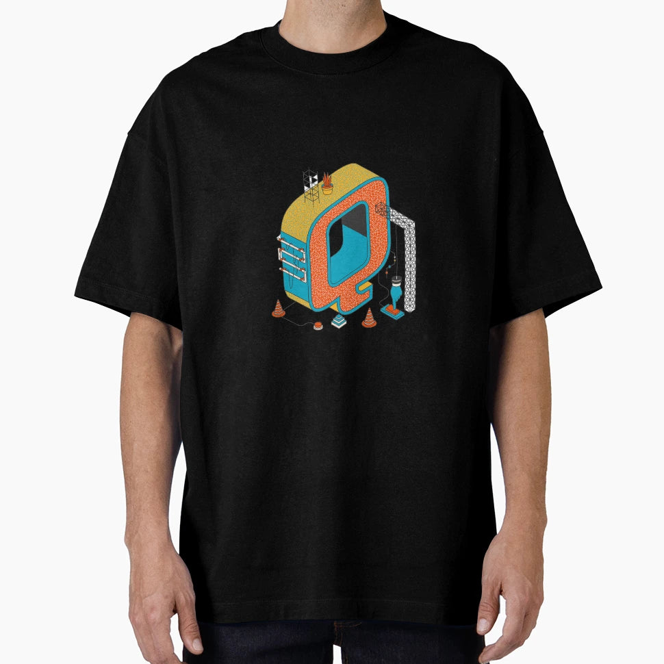 Letter Q T-Shirt - Casual Everyday Wear Men Women - T-Shirt, Sweatshirt, Hoodie