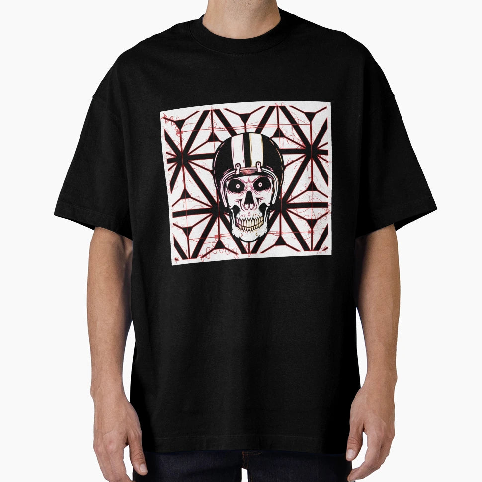 Biker Skull T-Shirt - Unique Graphic Men Women - T-Shirt, Sweatshirt, Hoodie