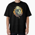 Skull Fire T-Shirt - Aesthetic Graphic for Adults - T-Shirt, Sweatshirt, Hoodie