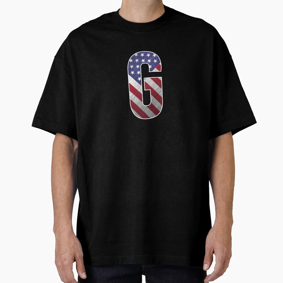 Letter G Patriotic Art American Flag T-Shirt - Novelty Apparel Unisex - T-Shirt, Sweatshirt, Hoodie