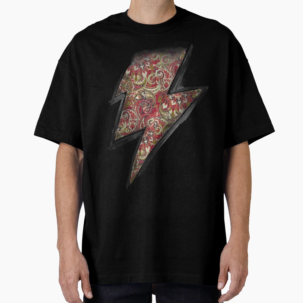 Lightning Paisly T-Shirt - Custom Art Print Unisex - T-Shirt, Sweatshirt, Hoodie