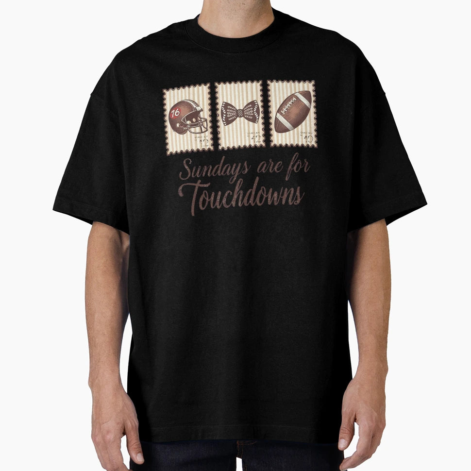 Sundays Are Touchdowns Funny T-Shirt - Fun Novelty Design for Adults - T-Shirt, Sweatshirt, Hoodie
