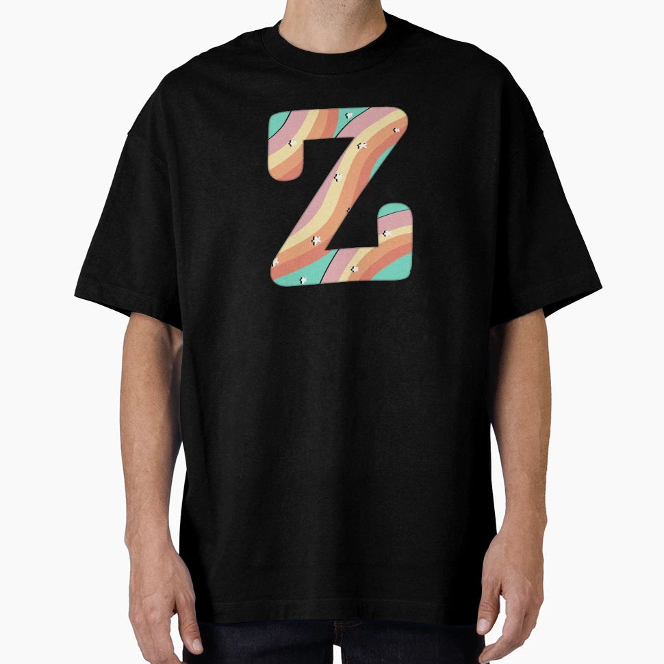 Groovy Letter Z T-Shirt - Trendy Graphic for Adults - T-Shirt, Sweatshirt, Hoodie