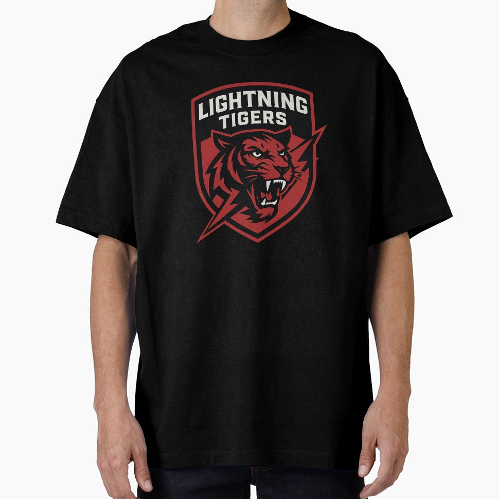 Lightning Tigers T-Shirt - Fun Novelty Design for Adults - T-Shirt, Sweatshirt, Hoodie