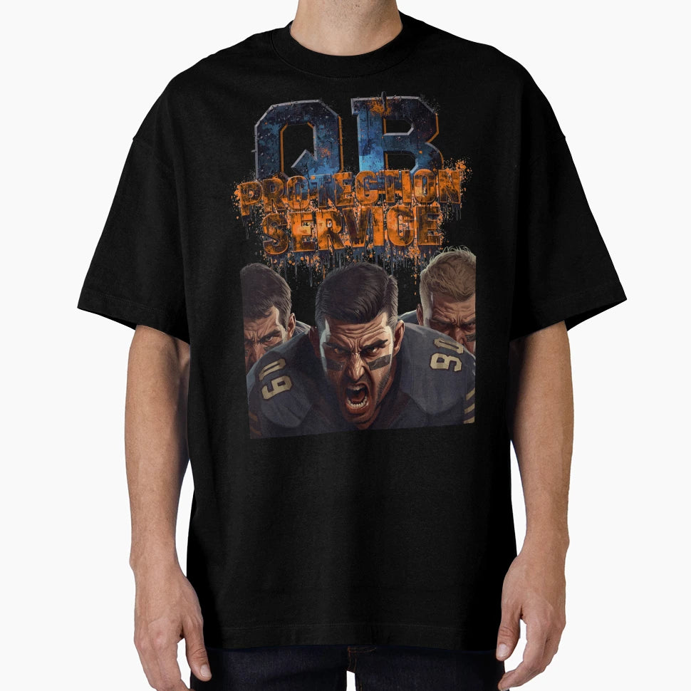 Offensive Line Qb Protection T-Shirt - Trendy Graphic Men Women - T-Shirt, Sweatshirt, Hoodie