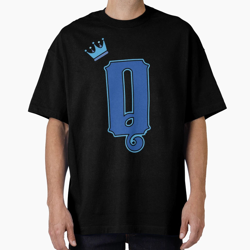 Blue Letter Q T-Shirt - Casual Everyday Wear Unisex - T-Shirt, Sweatshirt, Hoodie