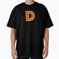 D Letter Sewn College Usa Leather T-Shirt - Unique Graphic for Adults - T-Shirt, Sweatshirt, Hoodie