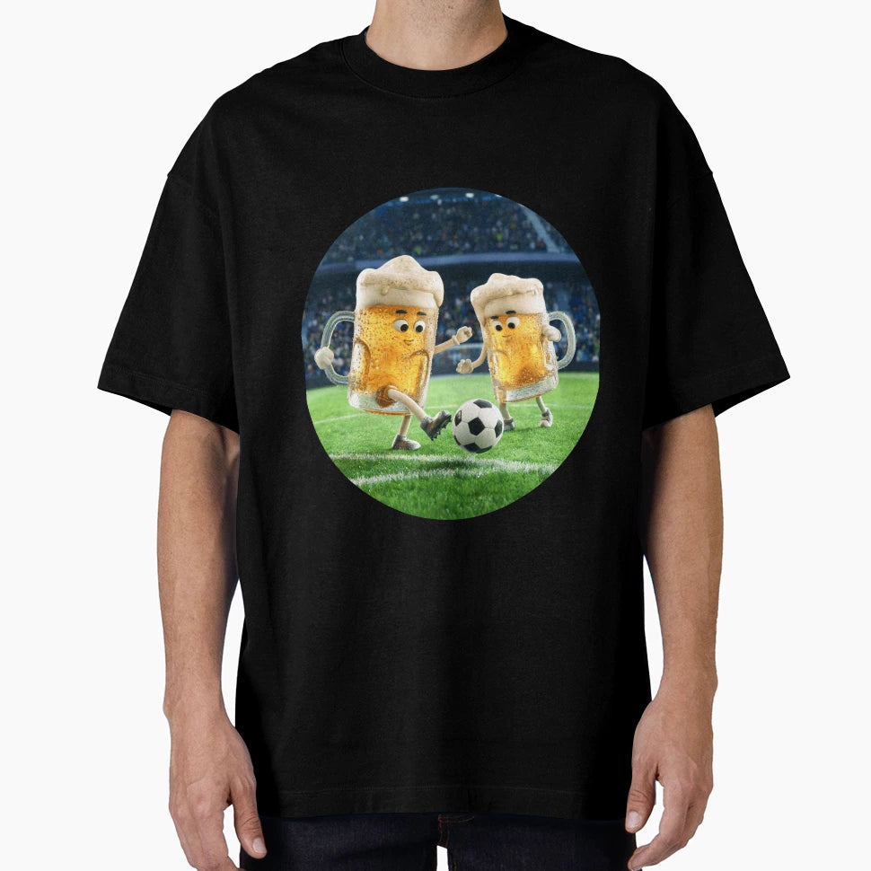 Beers Football T-Shirt - Graphic Print Unisex - T-Shirt, Sweatshirt, Hoodie