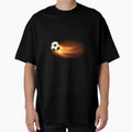 Soccer Ball Fire Trail T-Shirt - Minimalist Print Unisex - T-Shirt, Sweatshirt, Hoodie