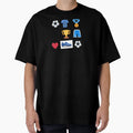 Soccer Ball Football Collection Love And T-Shirt - Custom Art Print Unisex - T-Shirt, Sweatshirt, Hoodie