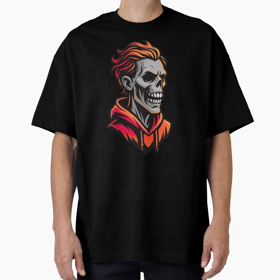 Undead Hypebeast Neon Skull T-Shirt - Aesthetic Graphic for Adults - T-Shirt, Sweatshirt, Hoodie